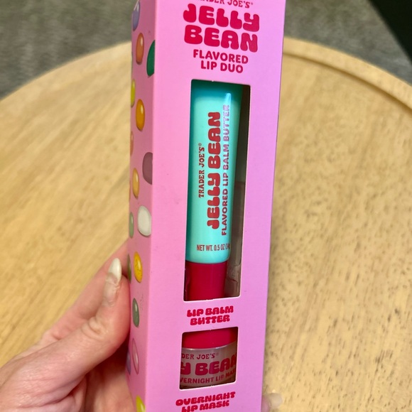 Trader Joe's Jelly Bean Flavored Lip Balm Duo - Red and Teal - Picture 3 of 4